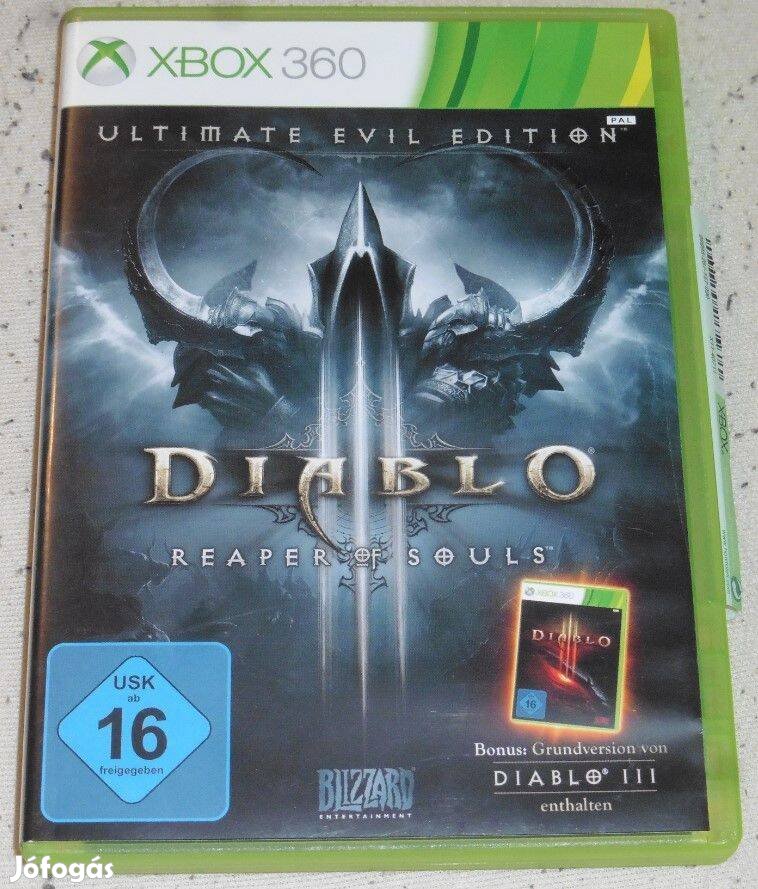 Diablo 3. Reaper Of Souls németül Gyári Xbox 360 Játék