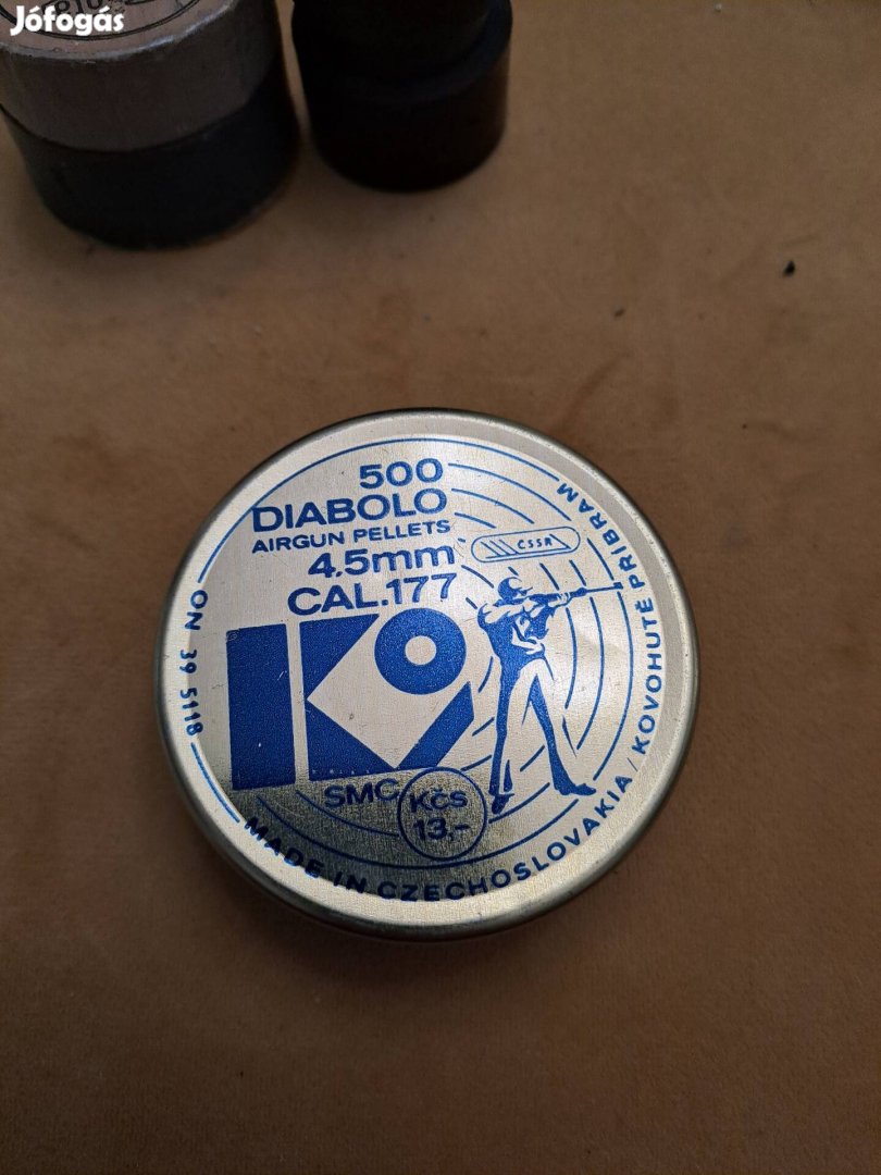 Diabolo 500 4,5 mm-es légpuskatöltény, fém dobozban 