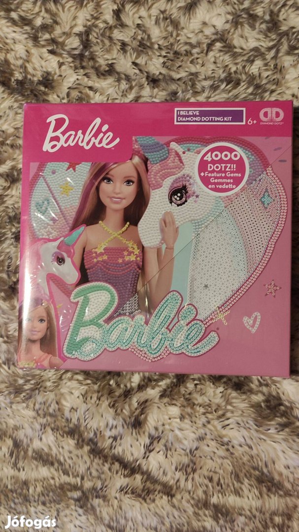 Diamond Dotz Barbie nagy gyöngy képkészítő készlet 6+ kor