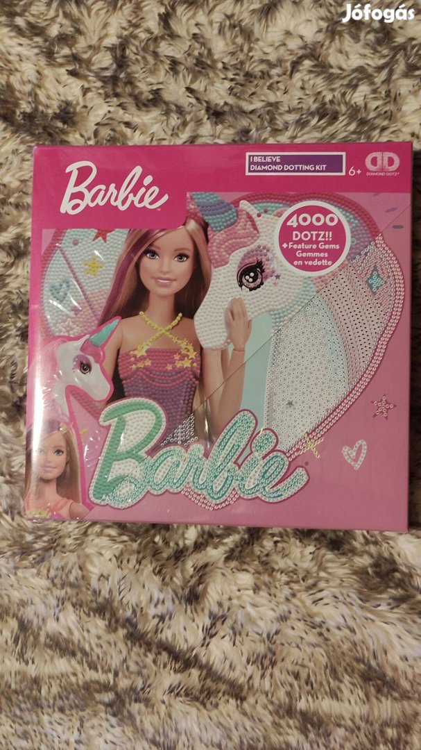 Diamond Dotz Barbie nagy gyöngykép készítő készlet 6+ kor