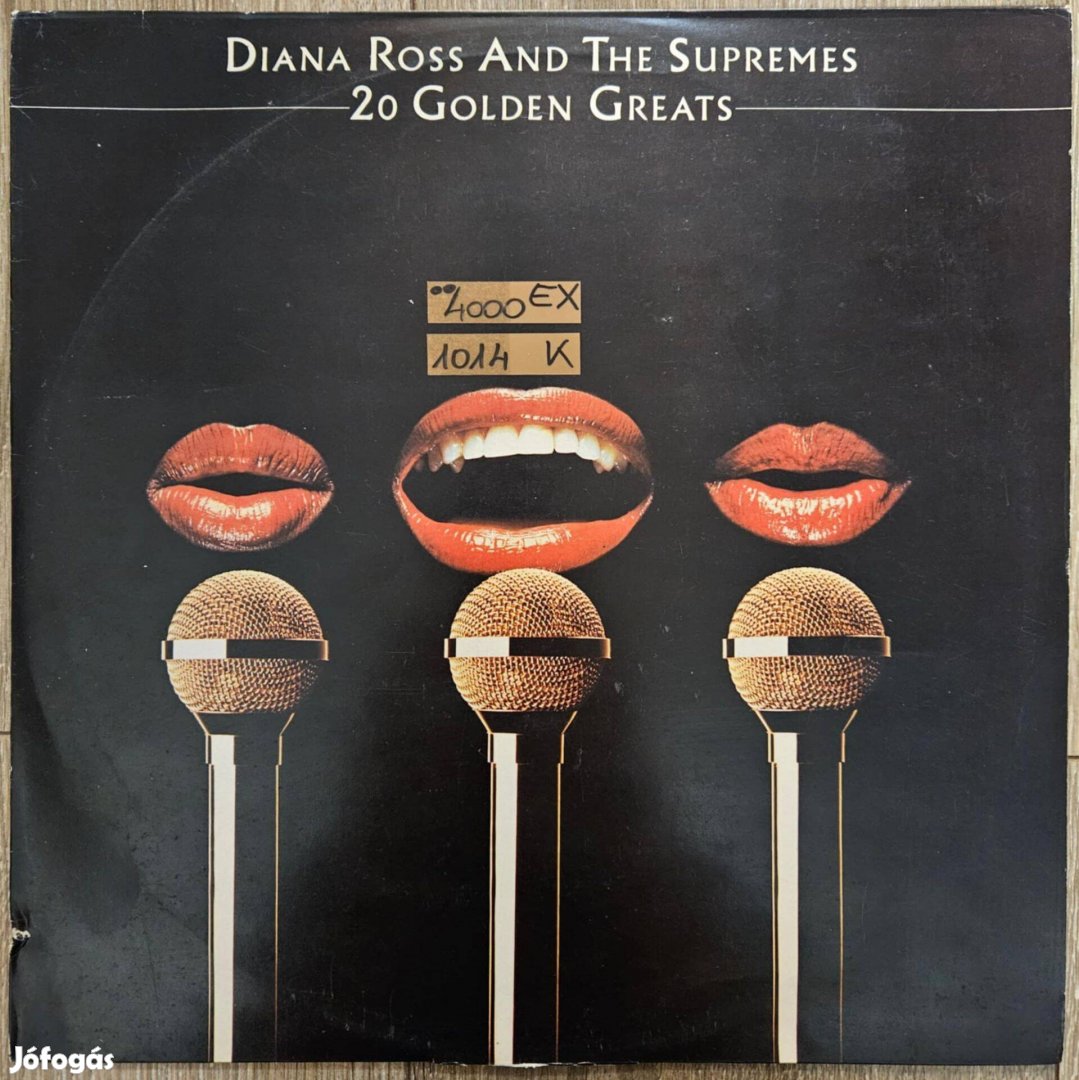 Diana Ross&The Supremes 20 Golden Greats bakelit lemez, hanglemez LP