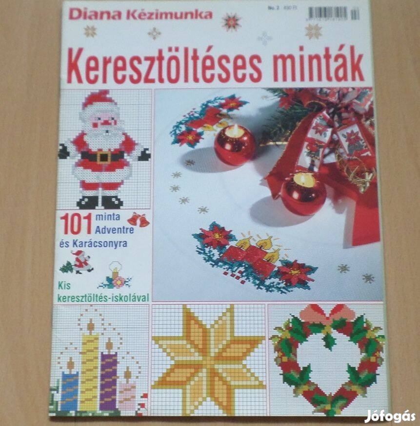 Diana kézimunka karácsonyi keresztöltéses minták keresztszemes újság