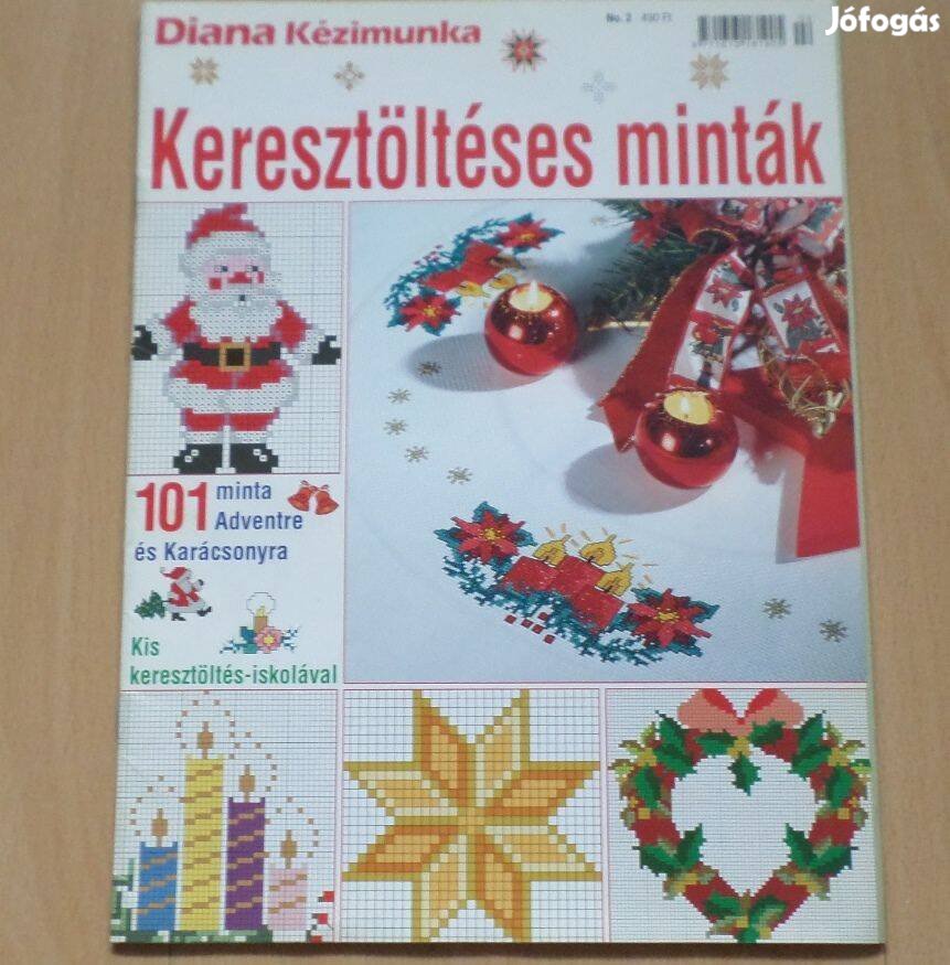 Diana kézimunka karácsonyi keresztöltéses minták keresztszemes újság