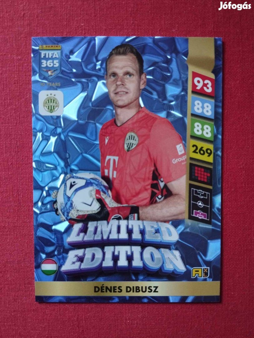 Dibusz Dénes (Ferencváros) FIFA 365 2025 Limited edition focis kártya