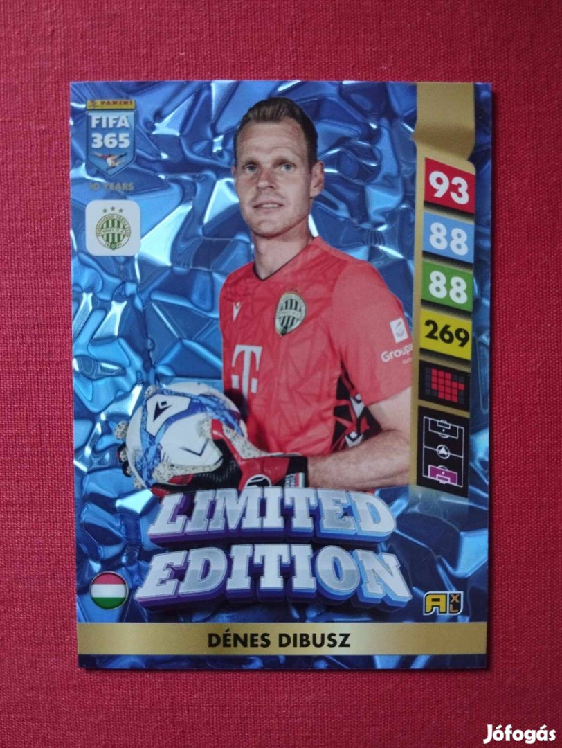 Dibusz Dénes (Ferencváros) FIFA 365 2025 Limited edition focis kártya