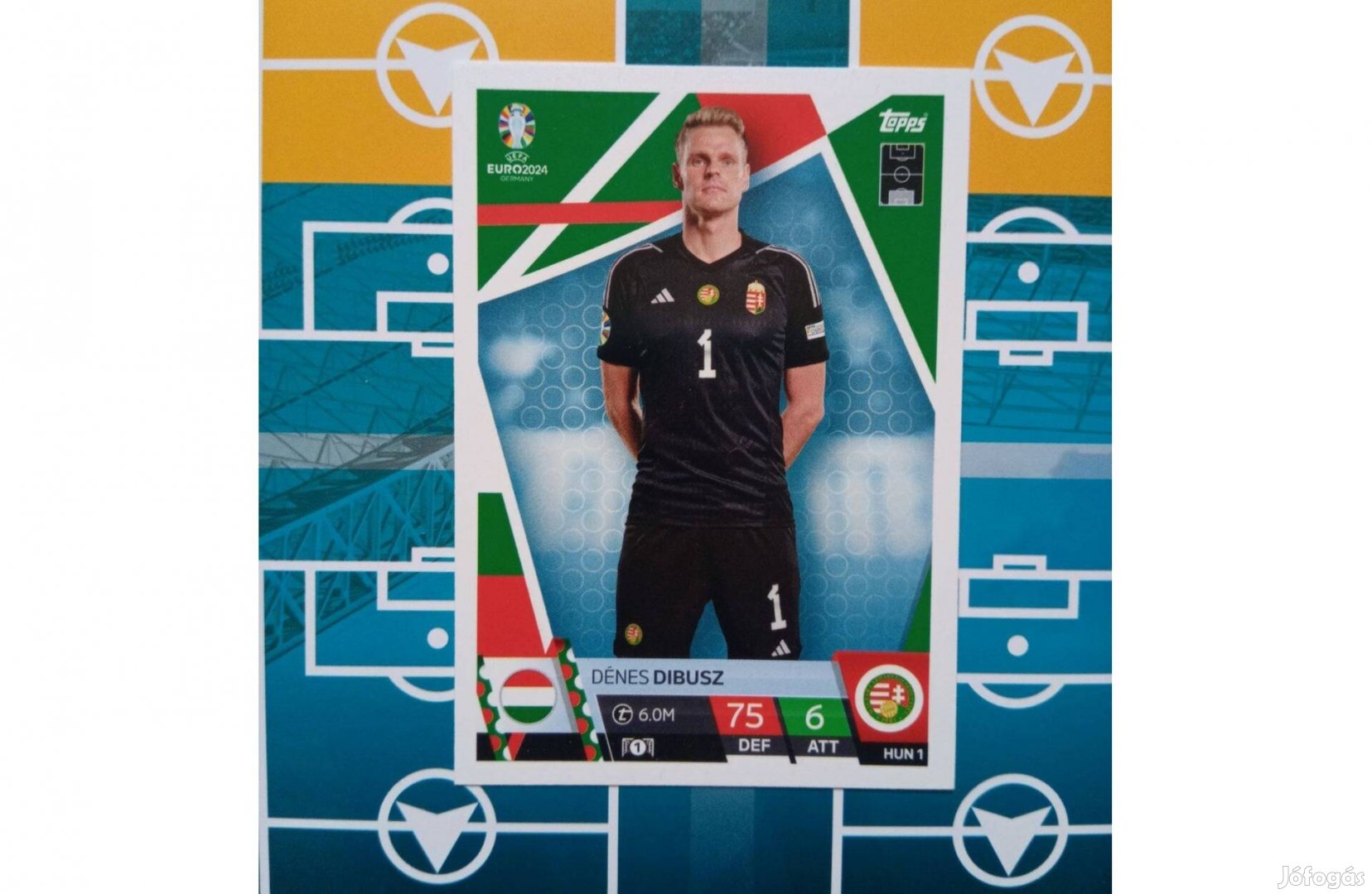 Dibusz Dénes Magyarország Topps Match Attax Euro 2024 focis