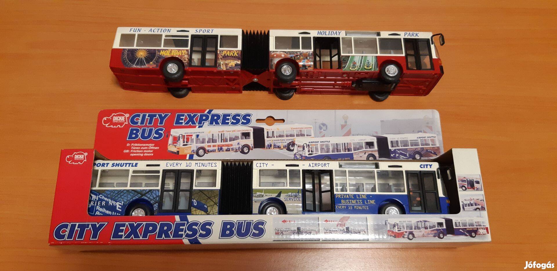 Dickie Spielzeug City Express Busz 40cm - kék és piros