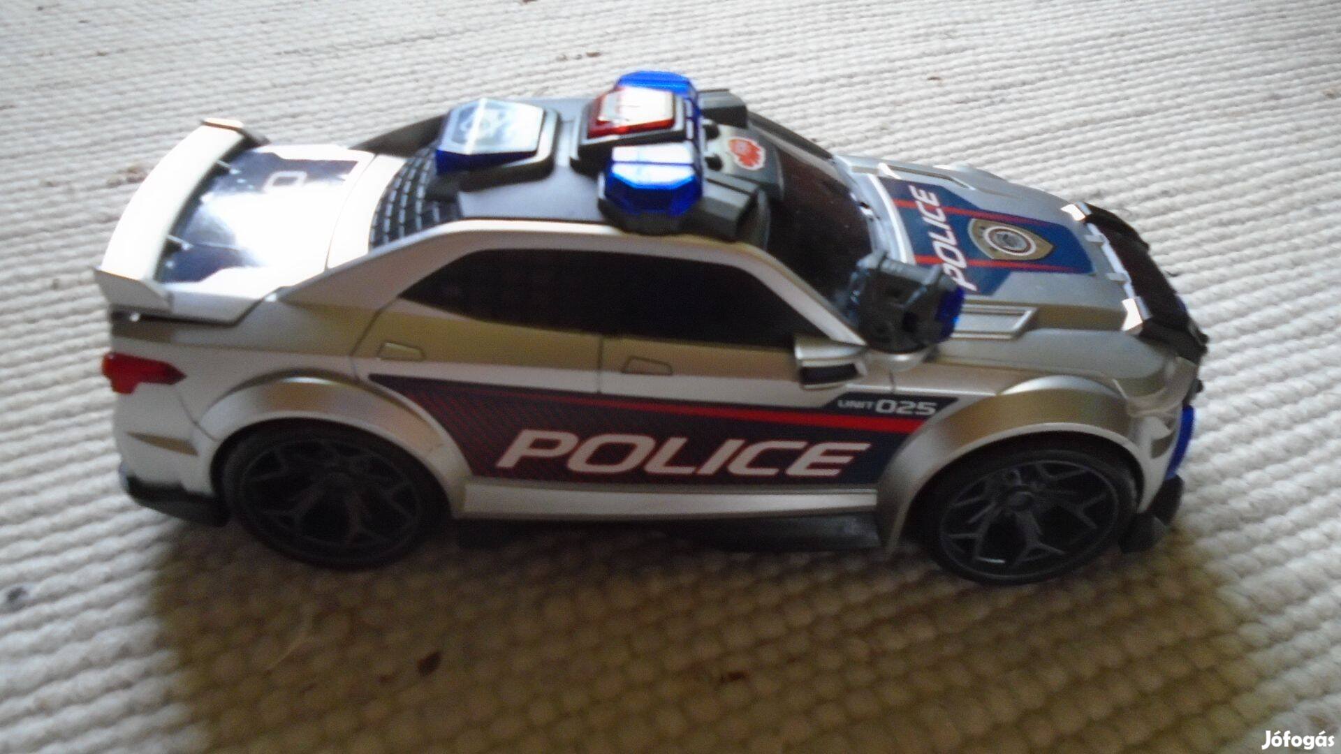 Dickie-Unit 025 Police elemes, szirénás, világítós, stb. autó- 32 cm