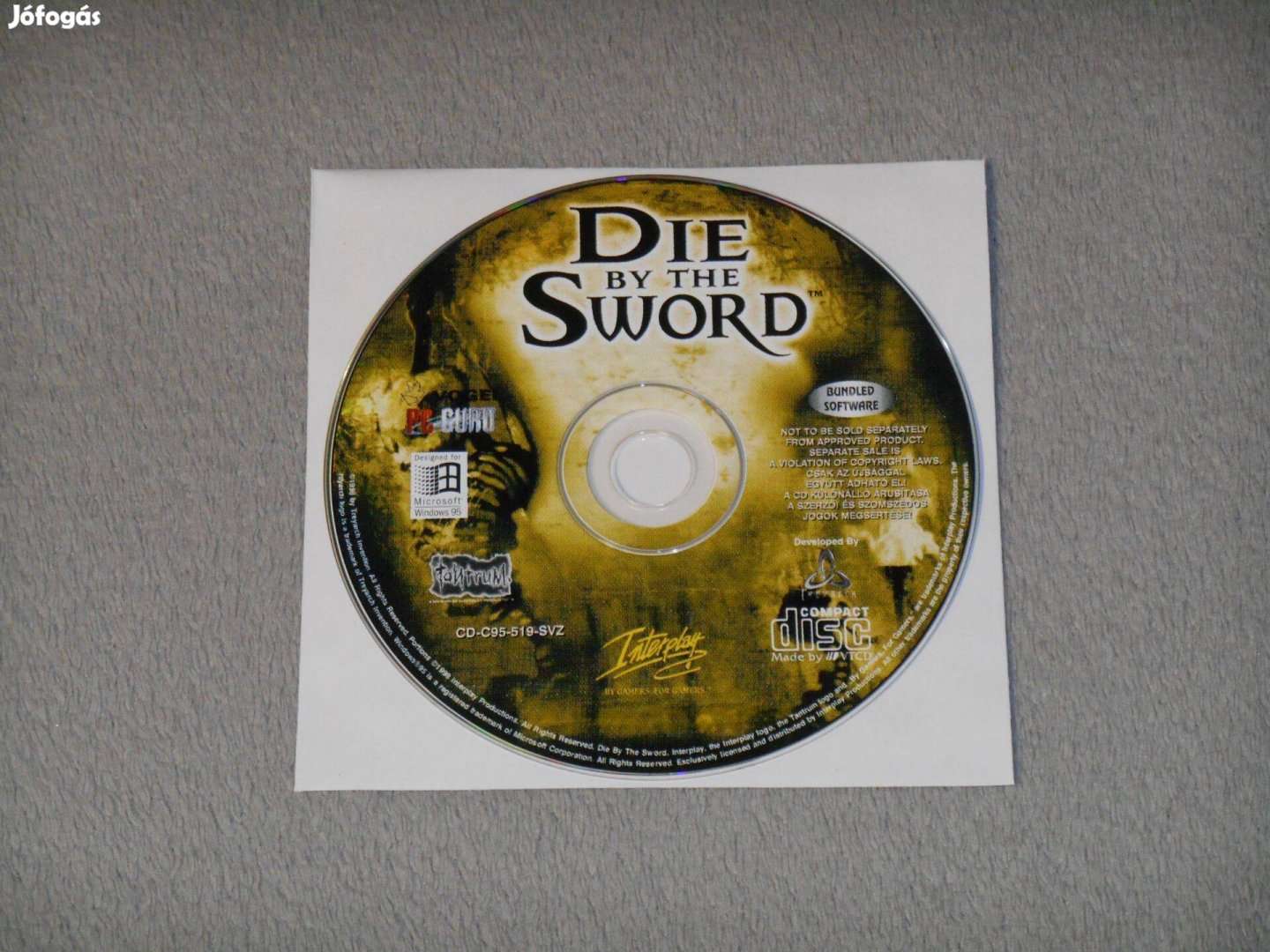 Die by the Sword Számítógépes PC játék (PC Guru újságmelléklet) Ritka!