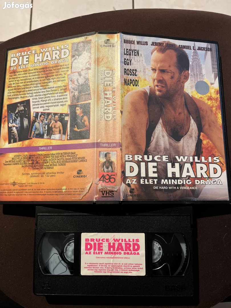 Die hard 3 az élet mindig drága vhs akció nagytok