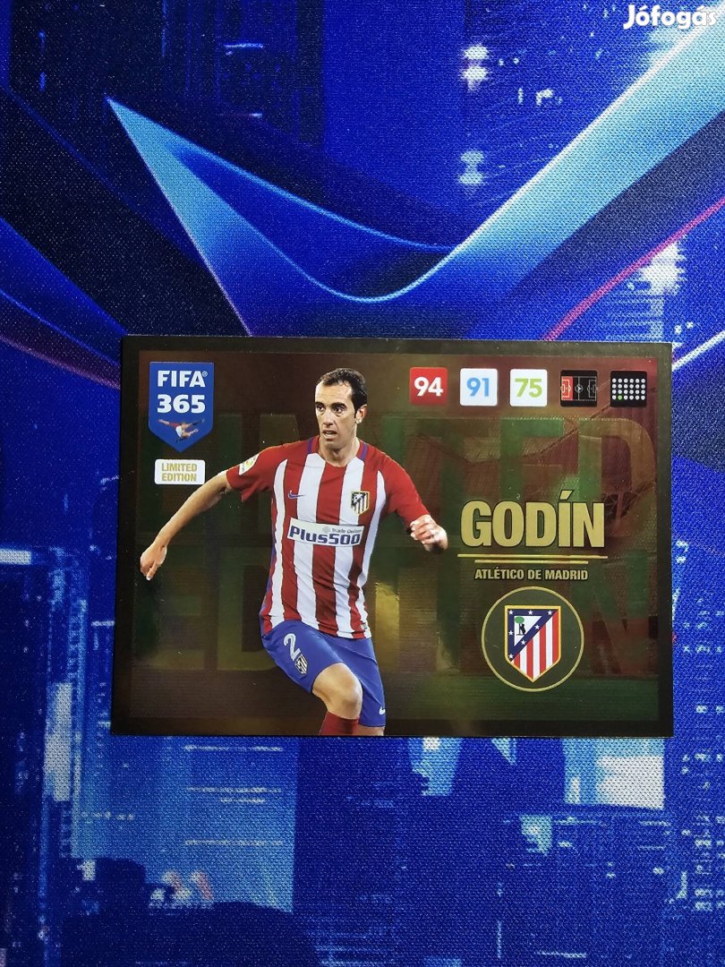 Diego Godín Atlético Madrid Limited Edition kártya eladó! 