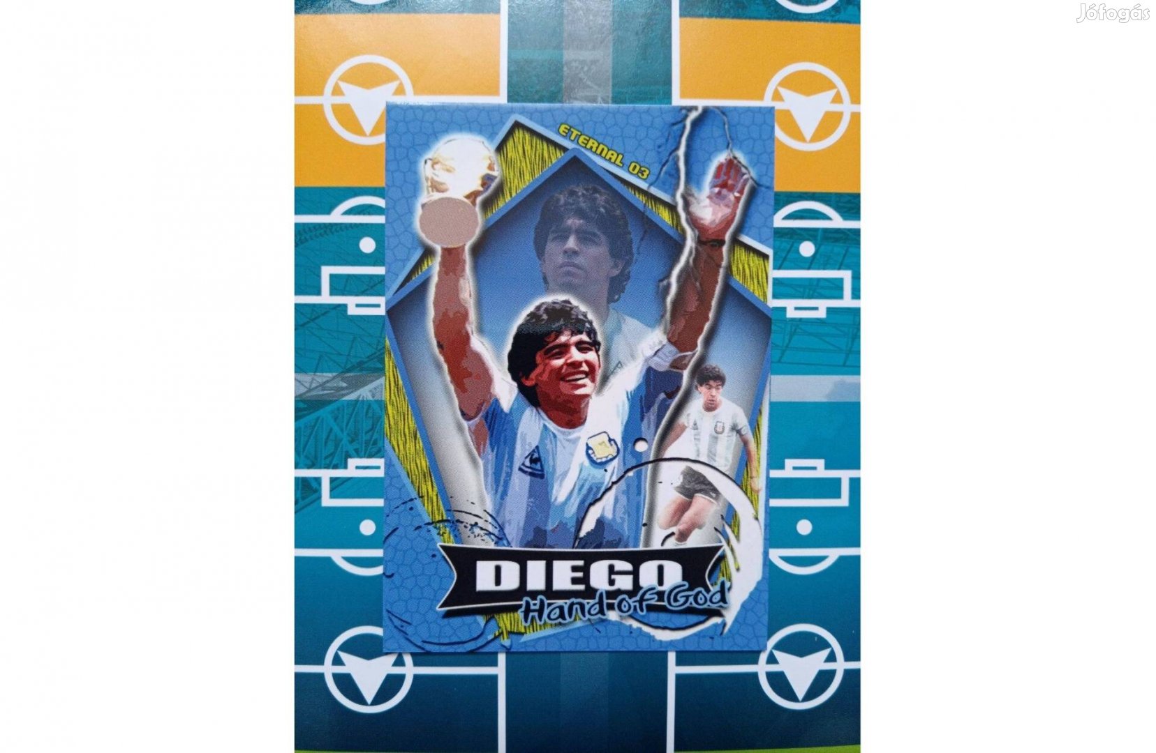 Diego Maradona rajongói focis kártya