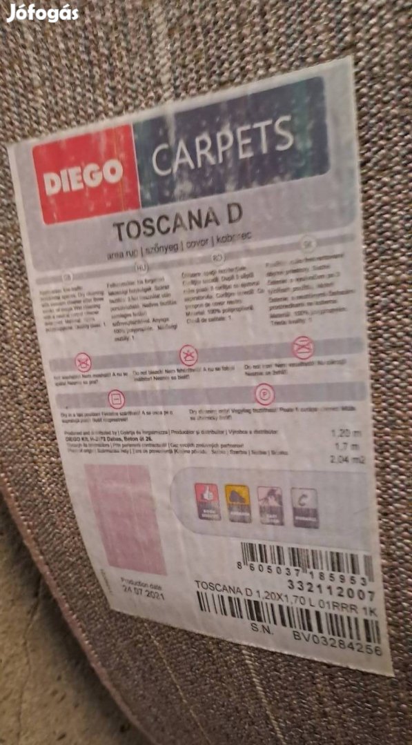 Diego Toscana szőnyeg 120x170 cm eladó!