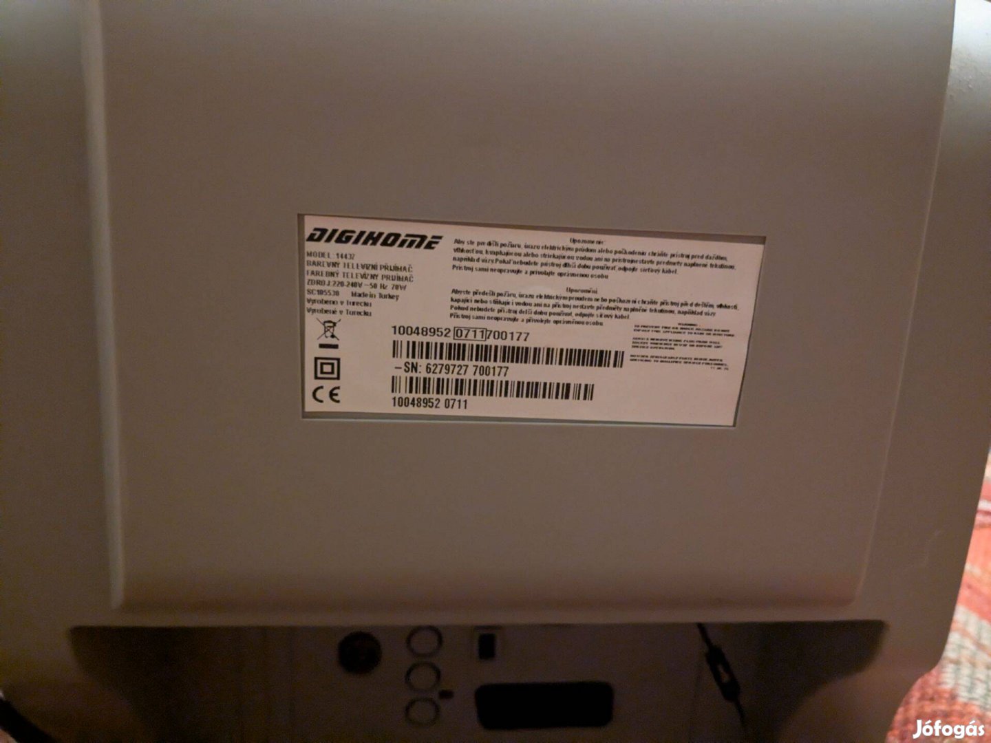 Digihome képcsöves TV