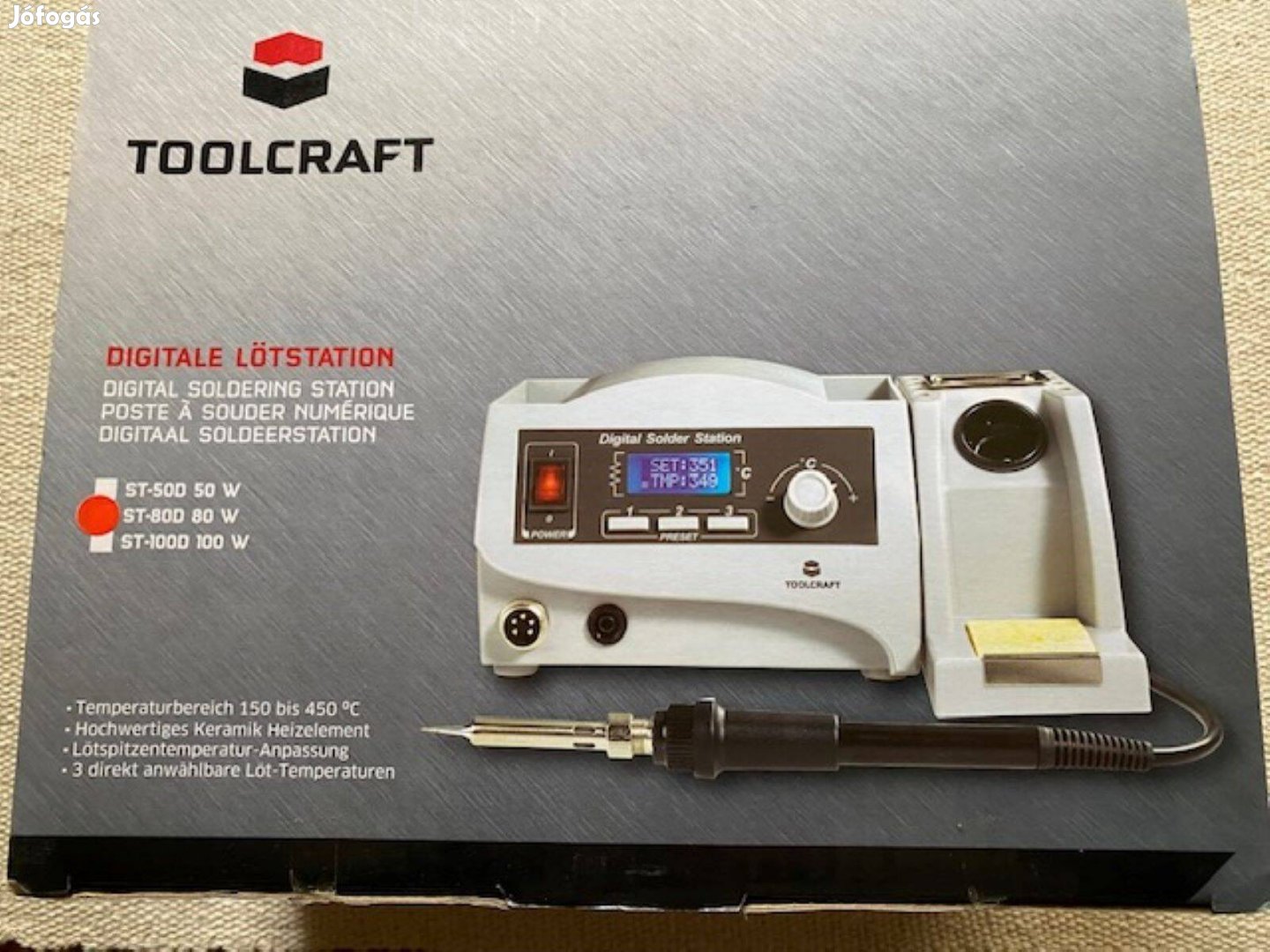 Digital Solder Station - Toolcraft ST-800 és Elektronikai kezdőkészlet