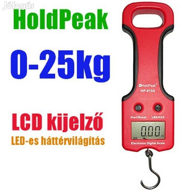 Digitális Kézi Mérleg ( 0-25kg ) - Holdpeak 815A ()