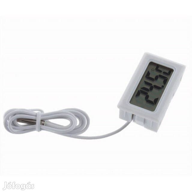 Digitális LCD kijelzős Hőmérő (Fehér)