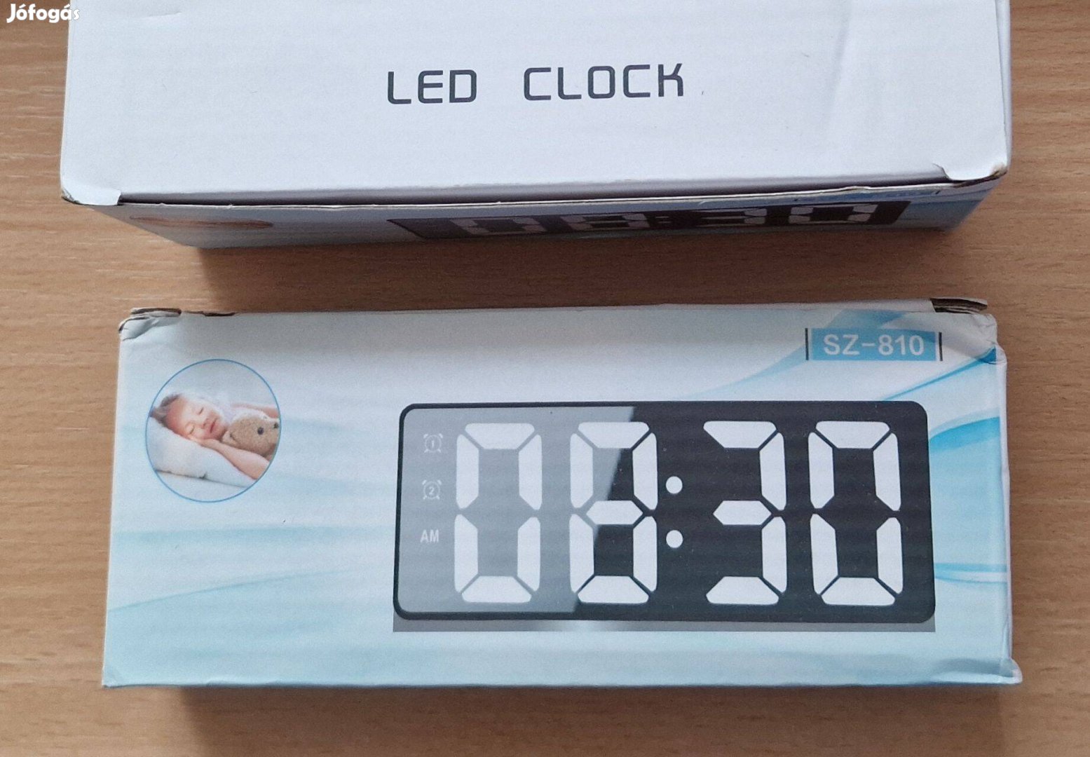 Digitális LED asztali óra ébresztőóra hőmérséklet dátum kijelz
