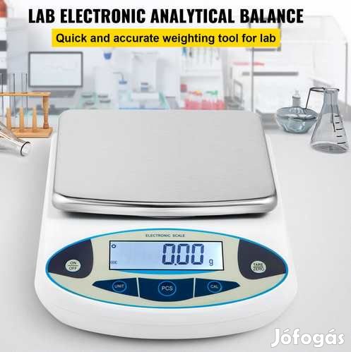 Digitális Századgramm pontos Labor Mérleg 5kg-ig 0.01g  (5247)