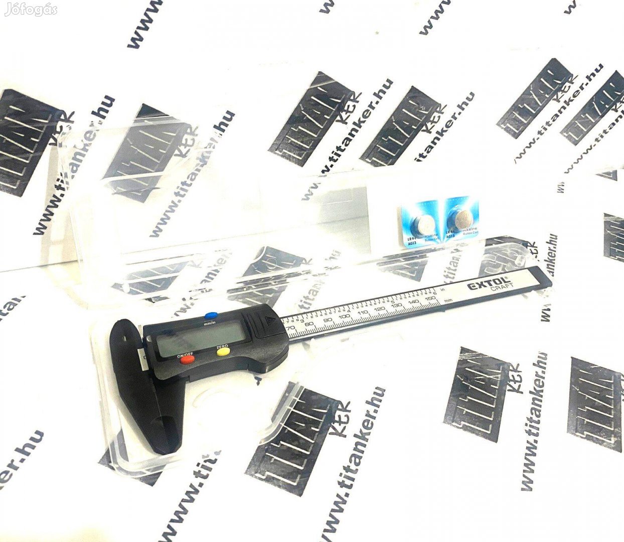 Digitális Tolómérő tolómérce 0,01×150mm Mélységmérővel Pontosság 0,2m