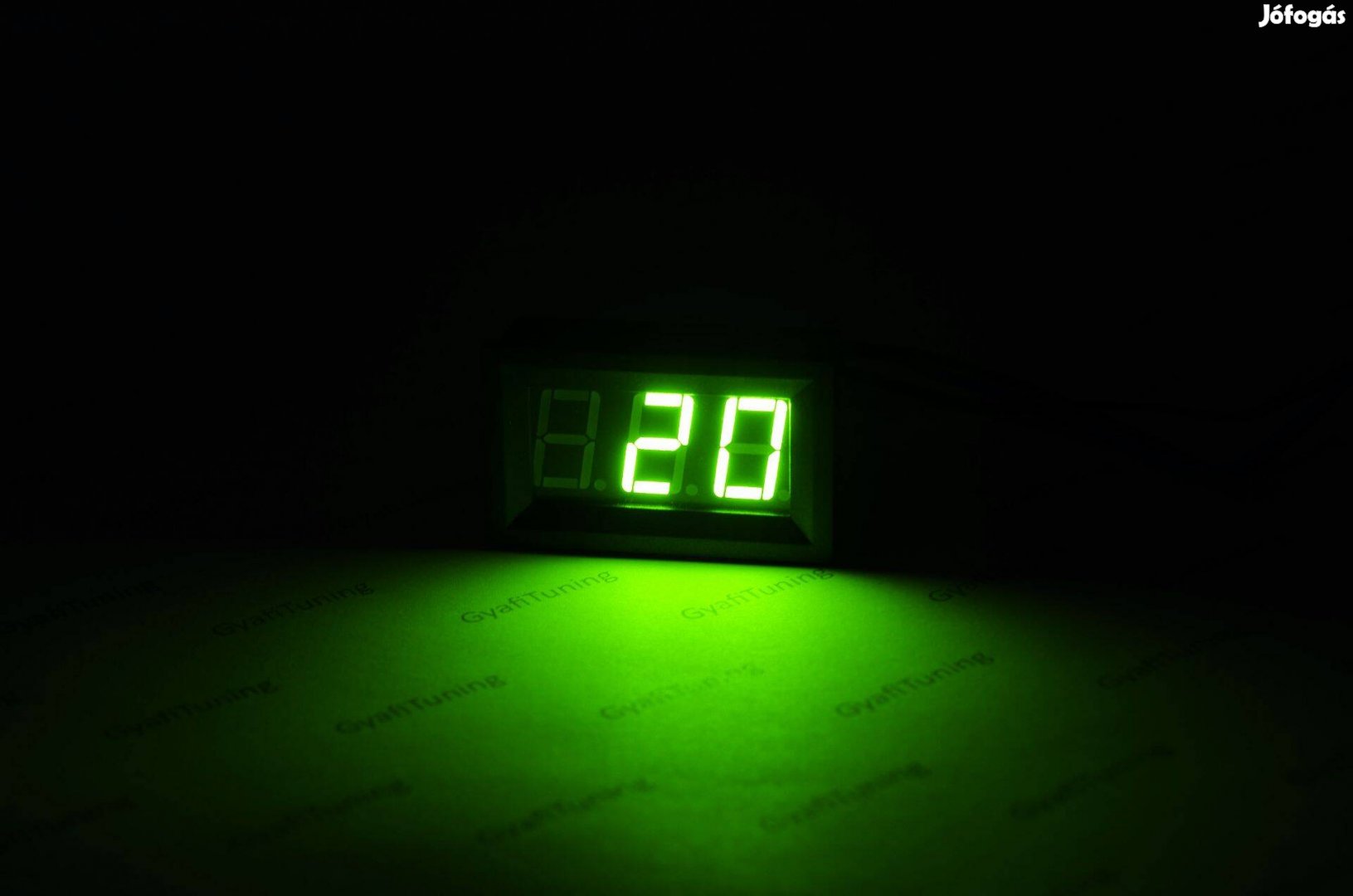 Digitális hőmérő hőmérséklet mérő -30+70°C zöld