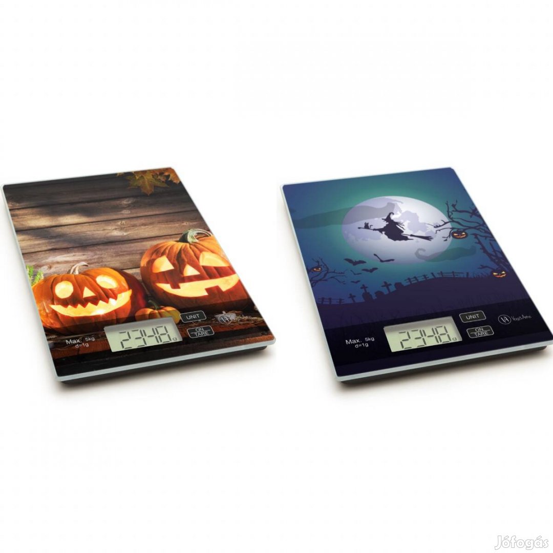 Digitális konyhai mérleg LCD kijelző max. 5kg konyhamérleg - Halloween