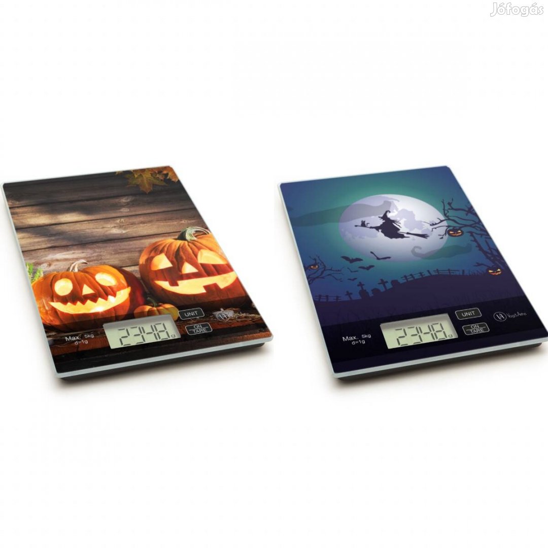 Digitális konyhai mérleg LCD kijelző max. 5kg konyhamérleg - Halloween