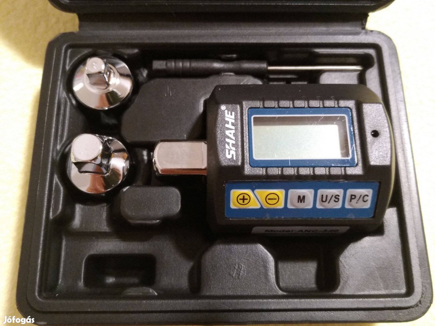 Digitális nyomaték adapter új 10-340 Nm 1/2", hang+vizuális jelzés