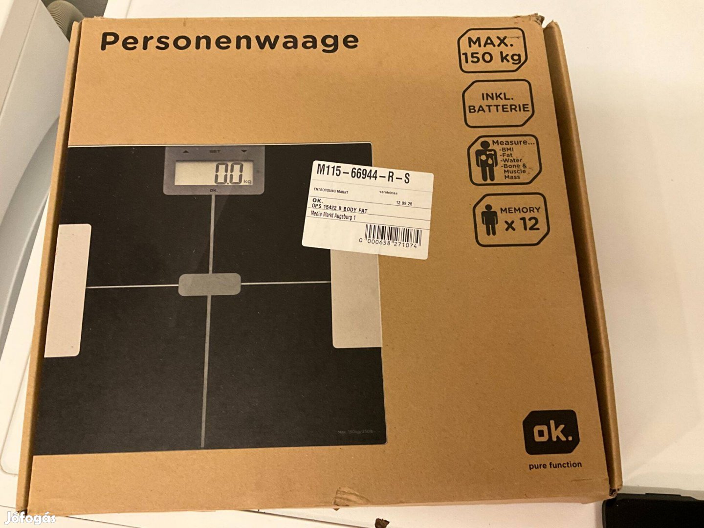 Digitális személyi mérleg 150 kg