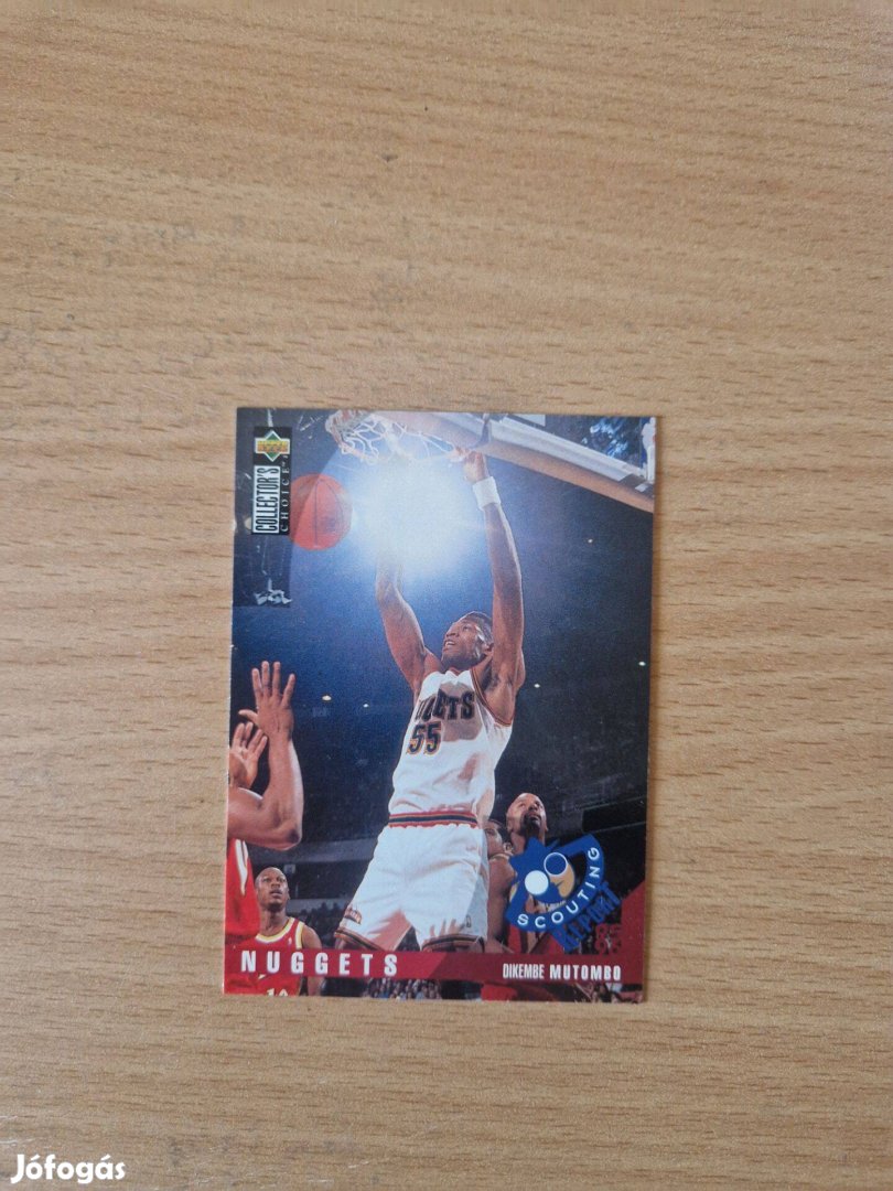 Dikembe Mutombo Collectors Choice 1995-96 Scouting 327