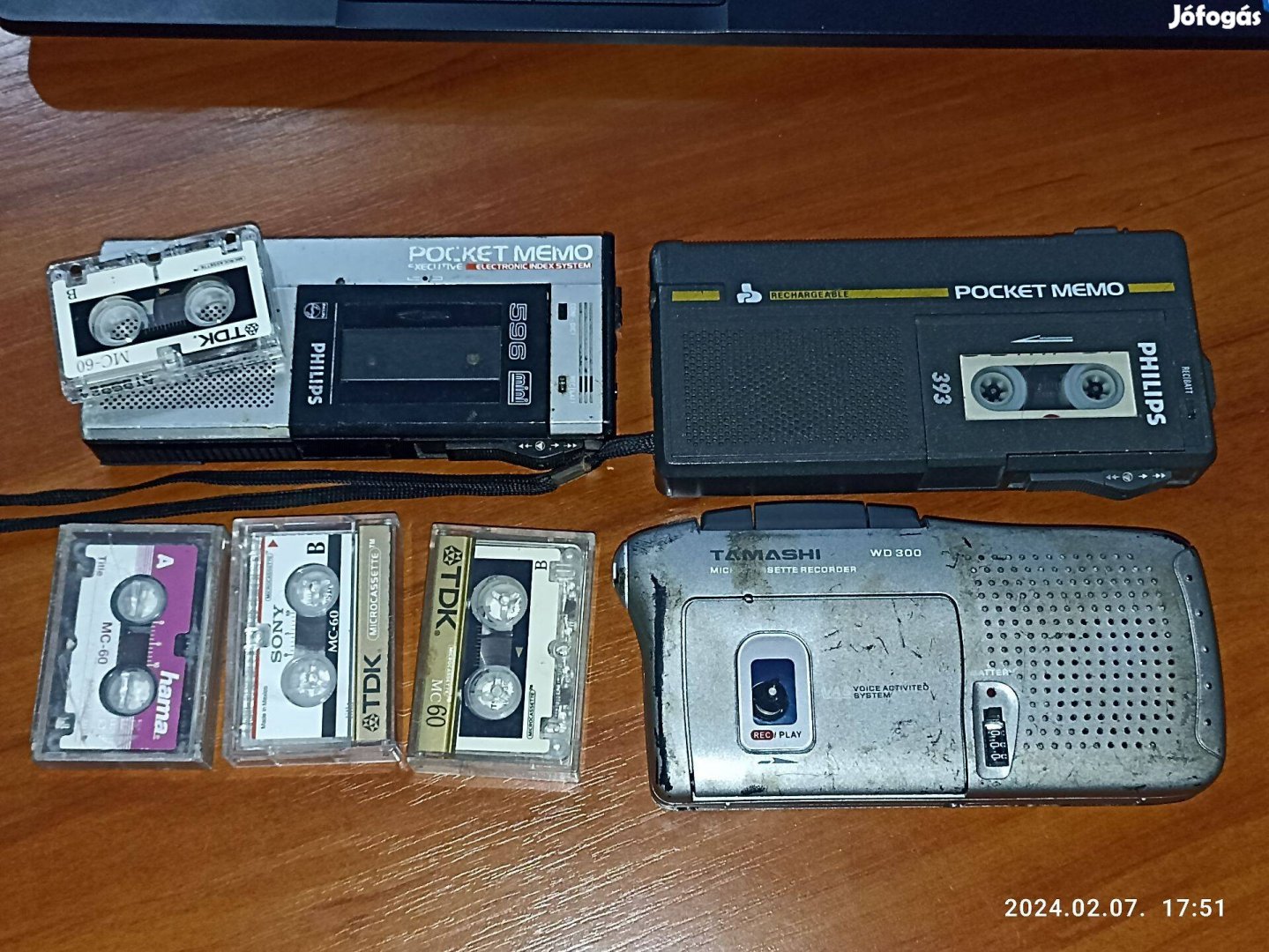 Diktafonok mini kazetták, régiség, retro, felvevő, diktafon