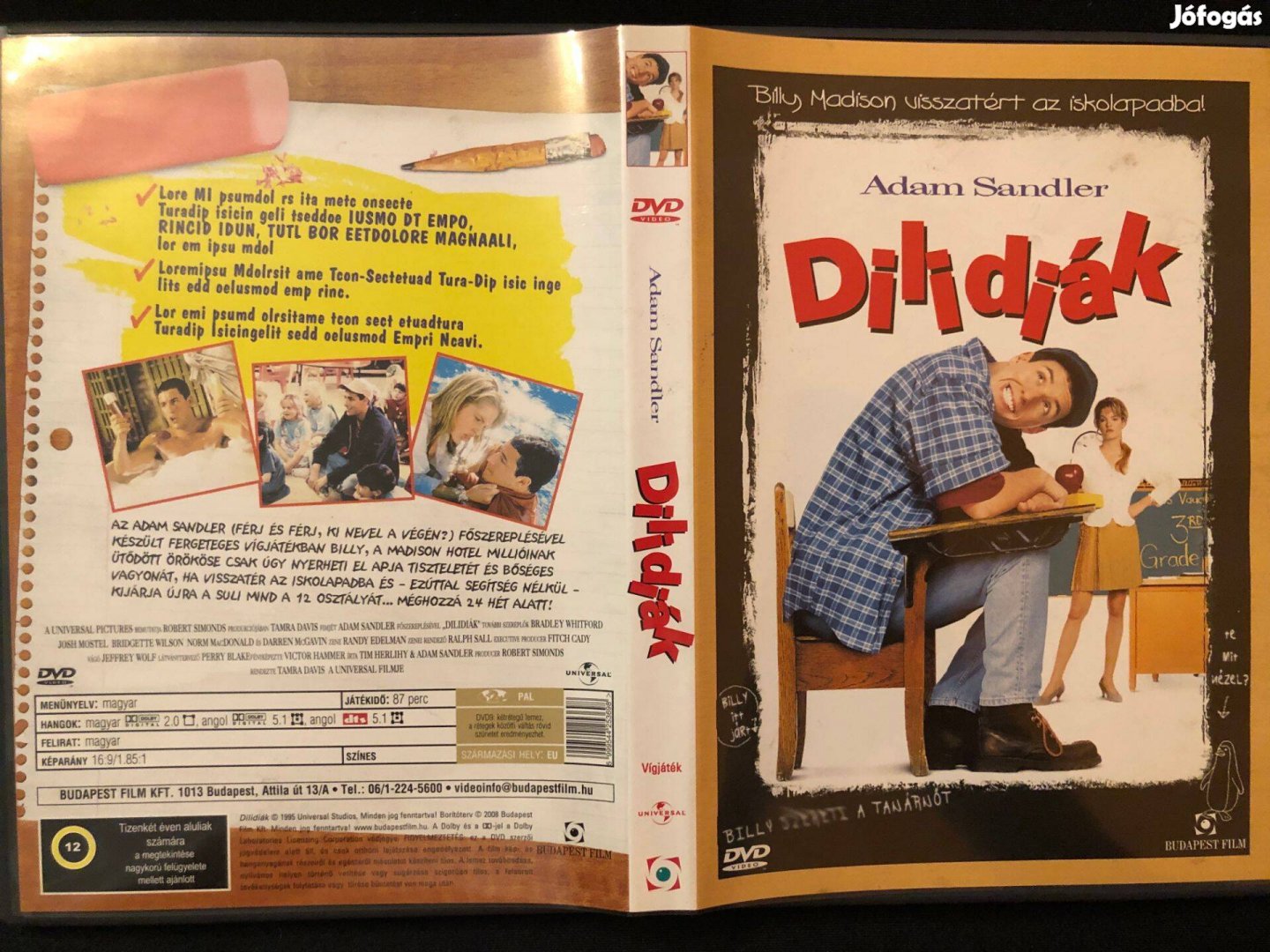 Dilidiák (karcmentes, Adam Sandler) DVD
