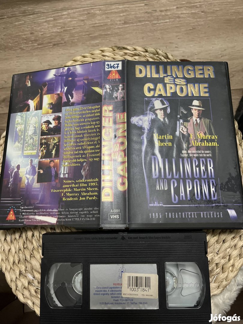 Dilinger és Capone vhs film