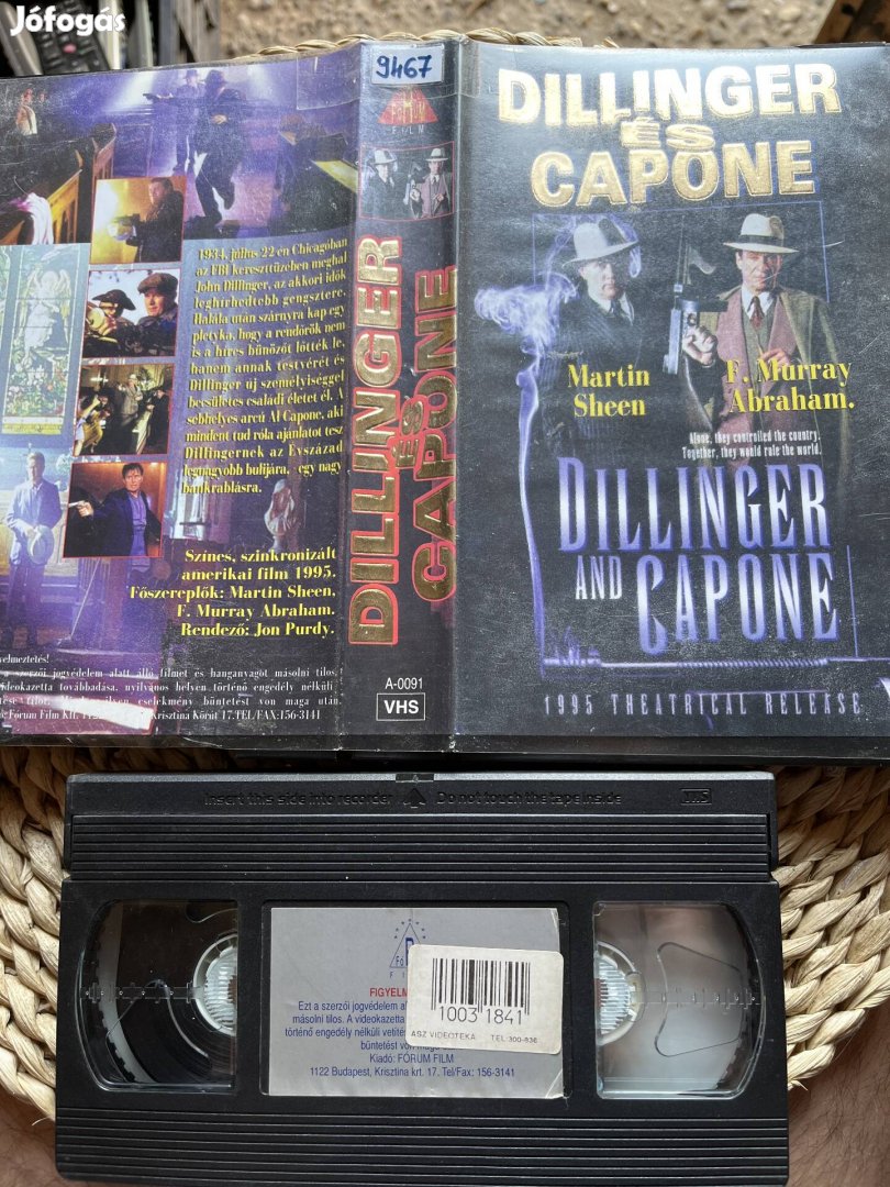 Dillinger és Capone vhs