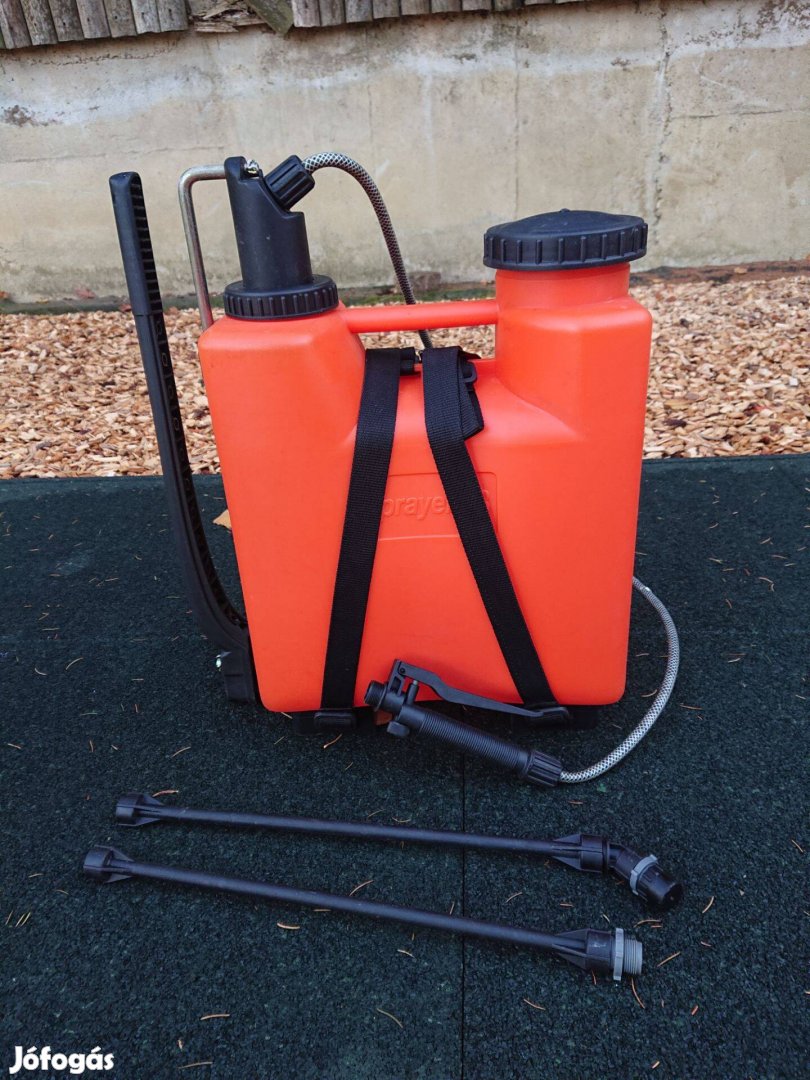Dimartino 18 literes, narancssárga háti permetezőgép, alig használt