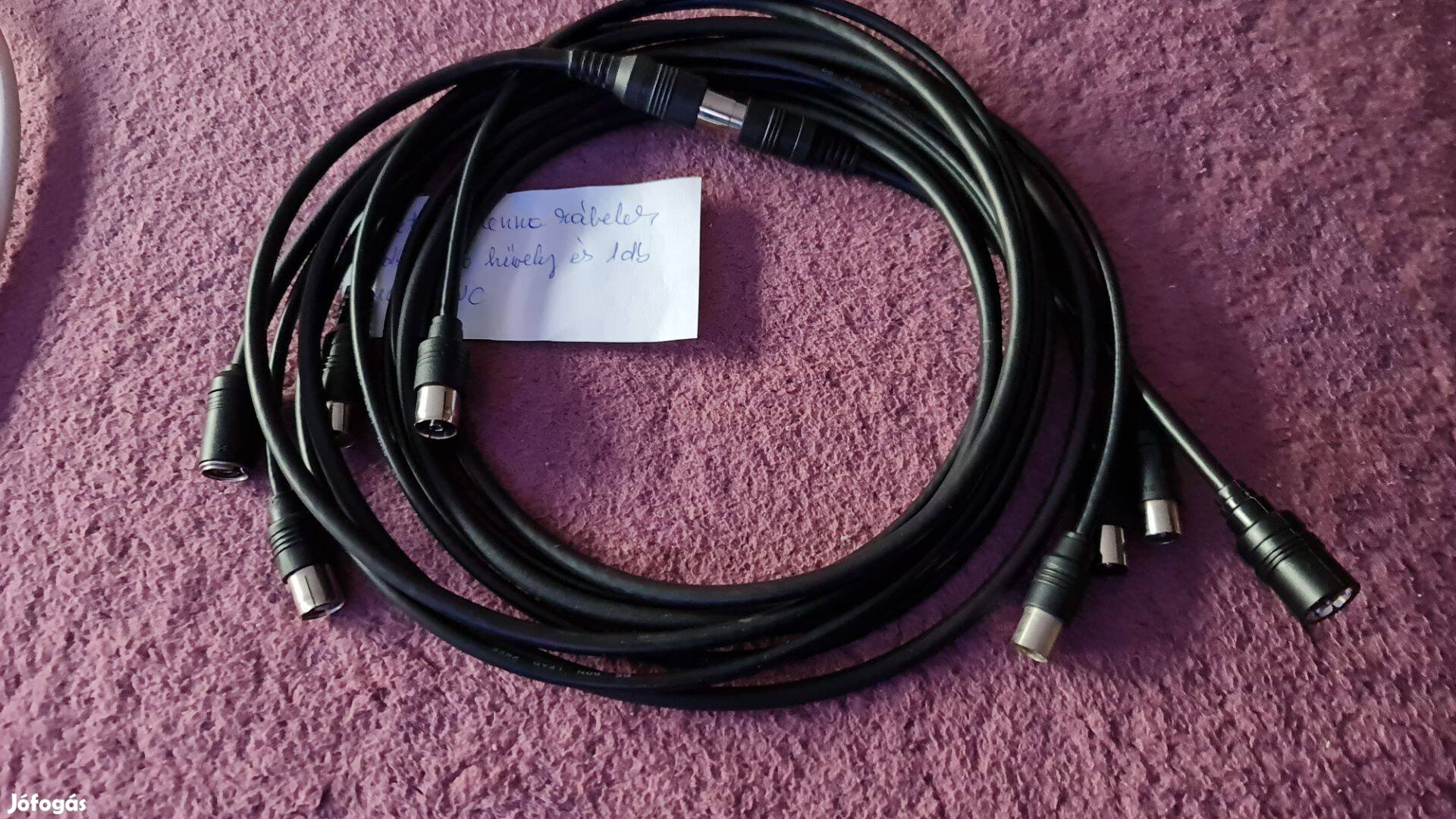 Din dugó - hüvely csatlakozós kábelek videomagnóhoz, DVD