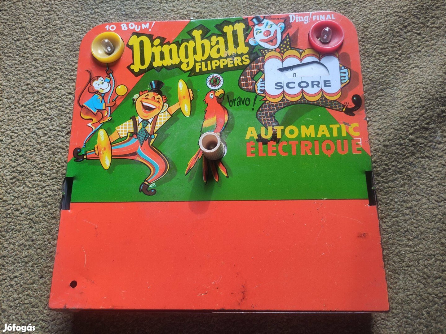 Dingball flipper retro lemez játék alkatrész