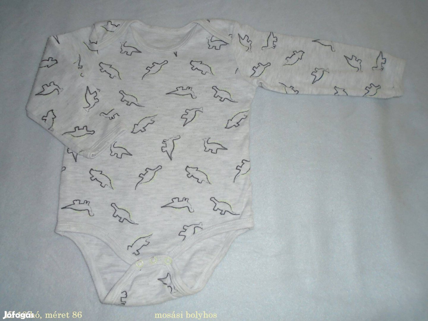 Dinó mintás hosszú ujjú body 12-18 hó méret 86