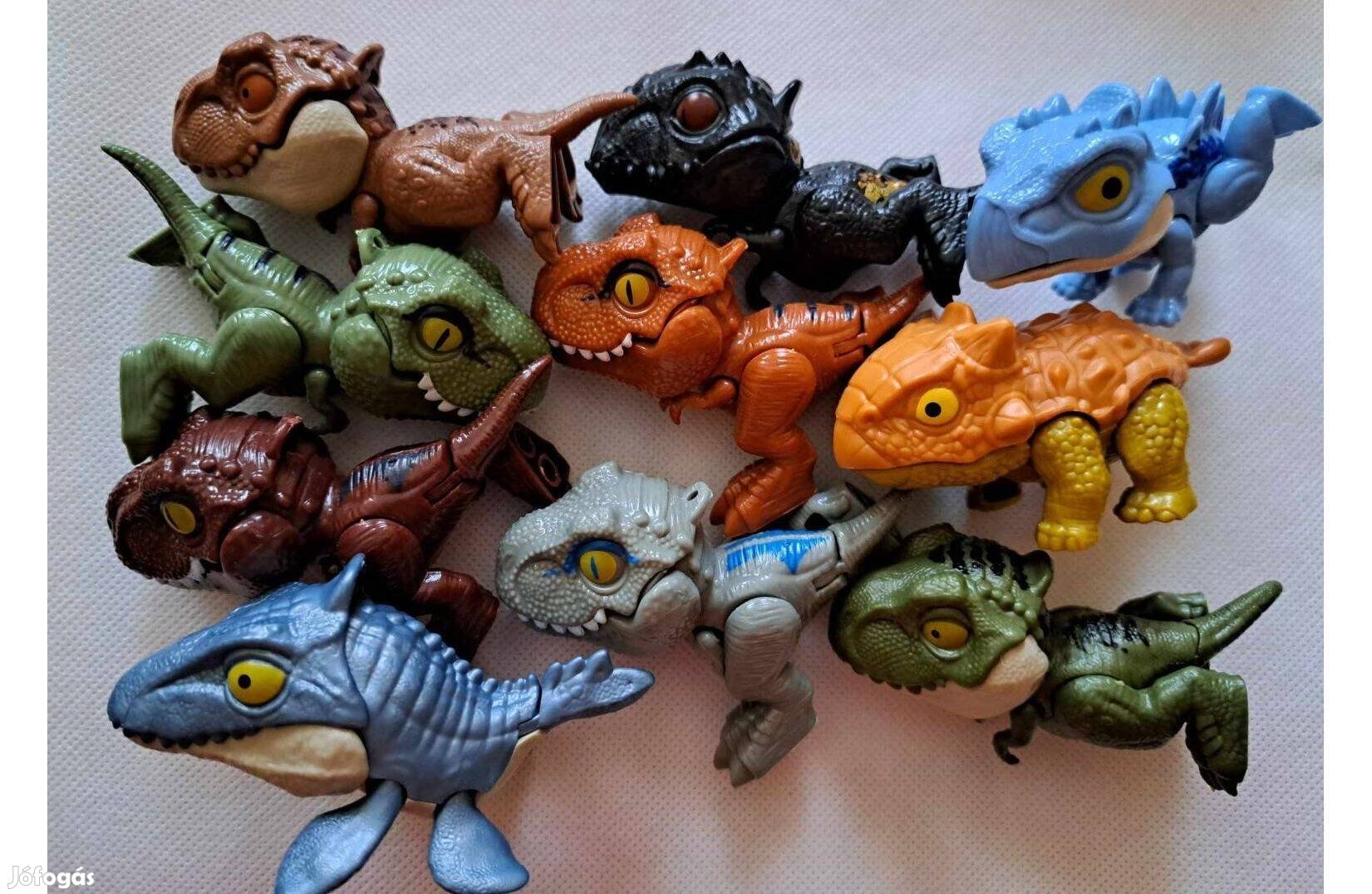 Dinoszaurusz Figura/Ujjra Csíptethető 10 Darabos