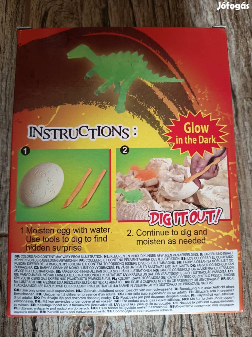 Dinoszaurusz kövület tojás