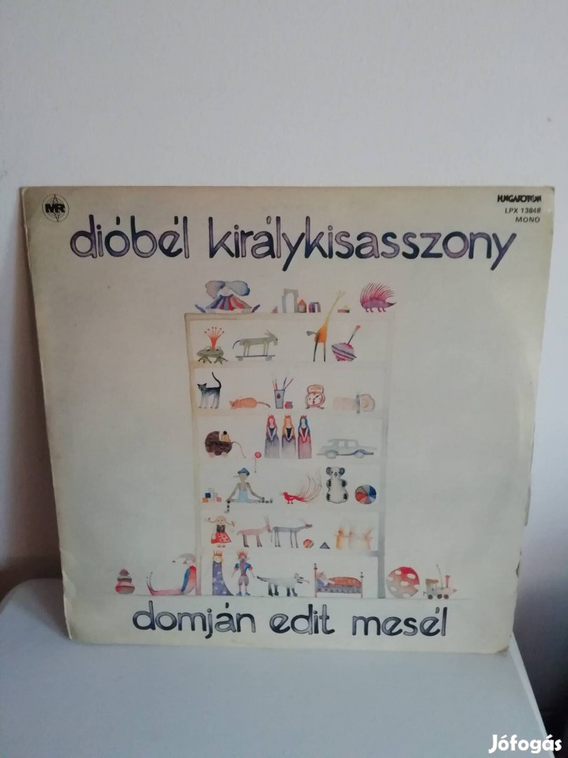 Dióbél királykisasszony, bakelit lemez 