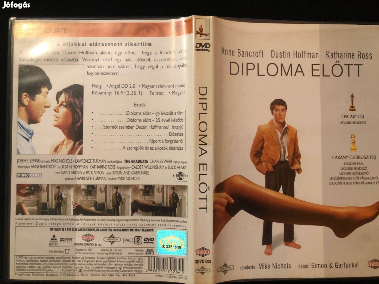 Diploma előtt (karcmentes, Dustin Hoffman) DVD