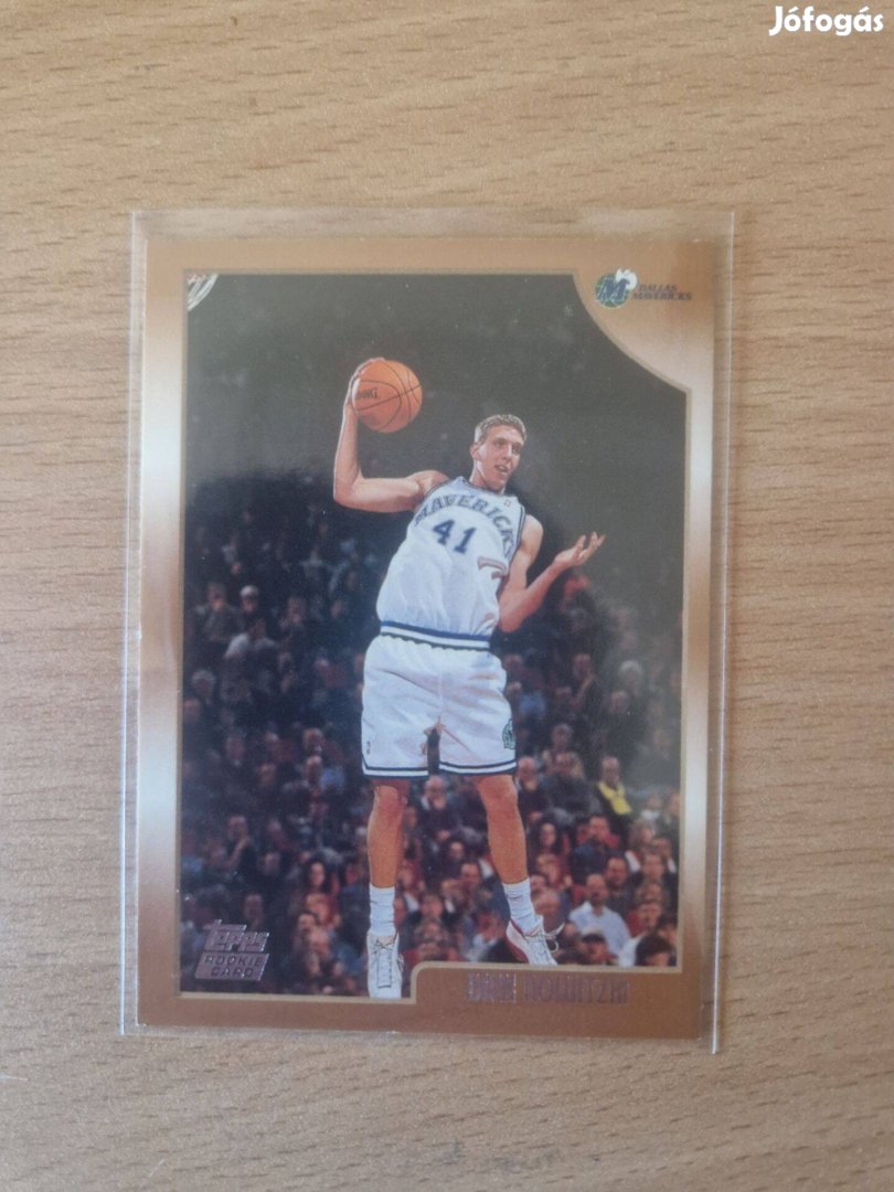 Dirk Nowitzki Topps 1998-99 Rookie 154 kosaras kárrya