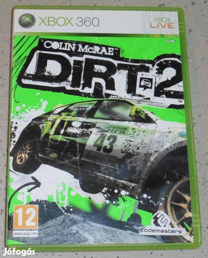 Dirt 2. (Colin Mcrae Rally) Gyári Xbox 360 Játék akár féláron