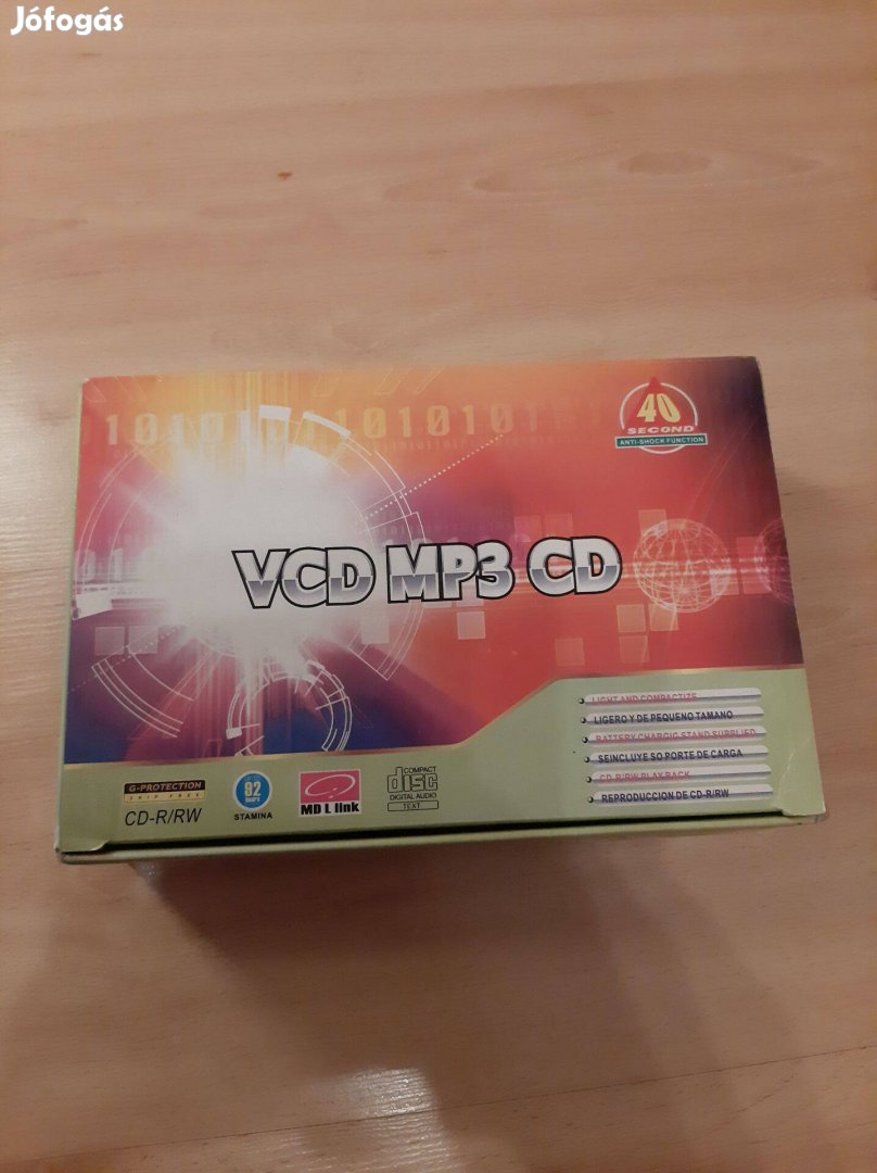 Discman sétáló cd új vcd mp3 walkman