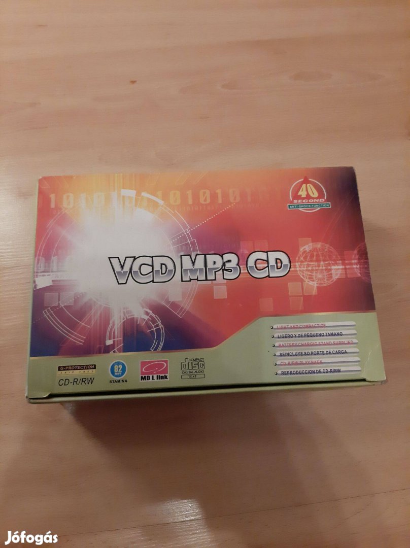 Discman vadiúj Mp3 cd walkman lejátszó