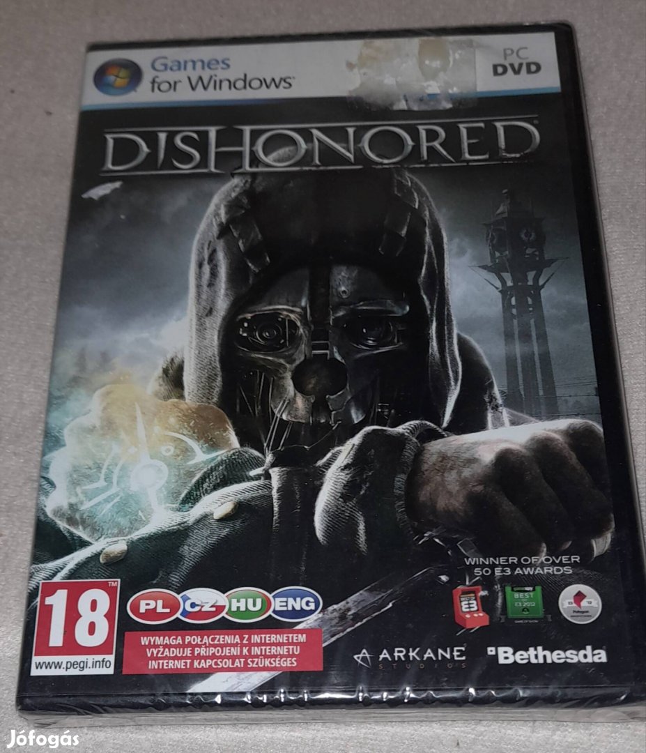 Dishonored PC Játék Bontatlan csomagolásban 
