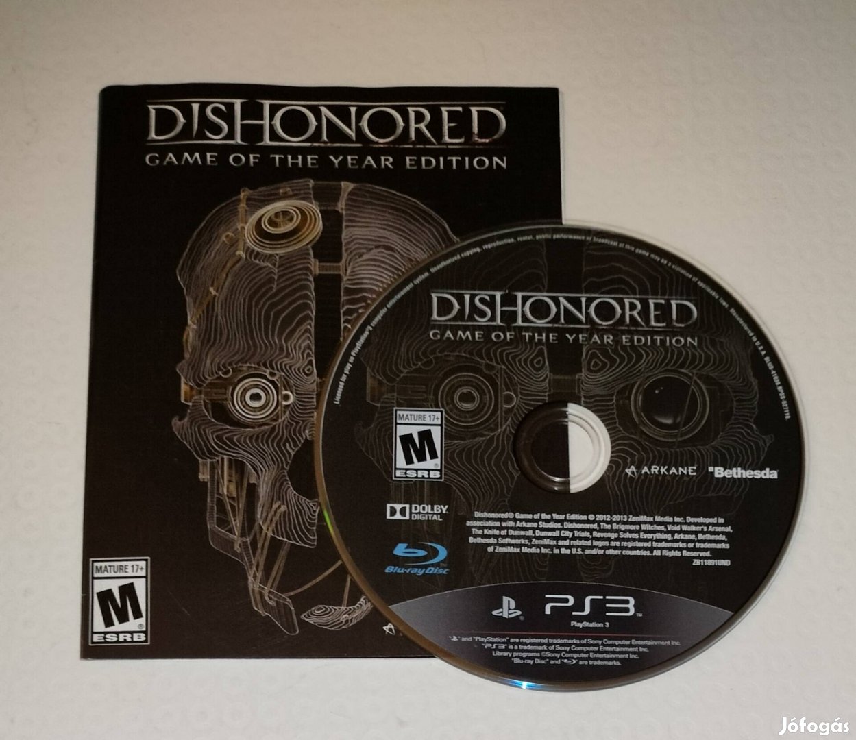 Dishonored game of The year edition PS3 játék eredeti tok nélkül 