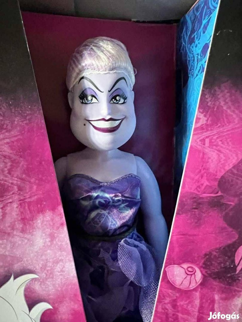 Disney A kis hableány gonosz szereplője Ursula baba sok kiegészítővel