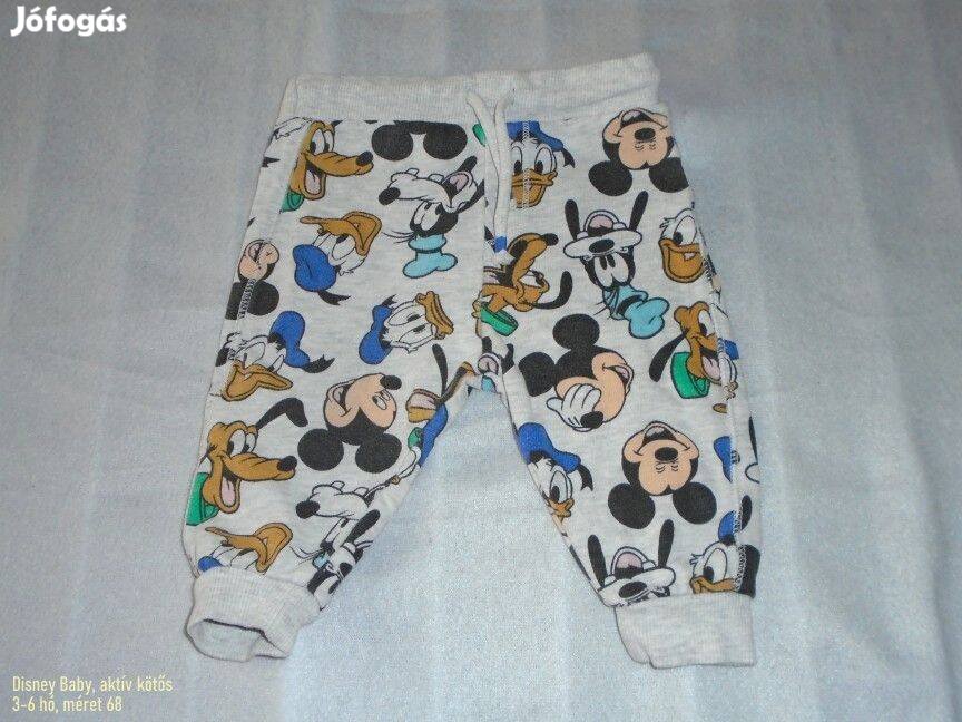 Disney Baby Mickey egér mintás jogger nadrág 3-6 hó (méret 68)